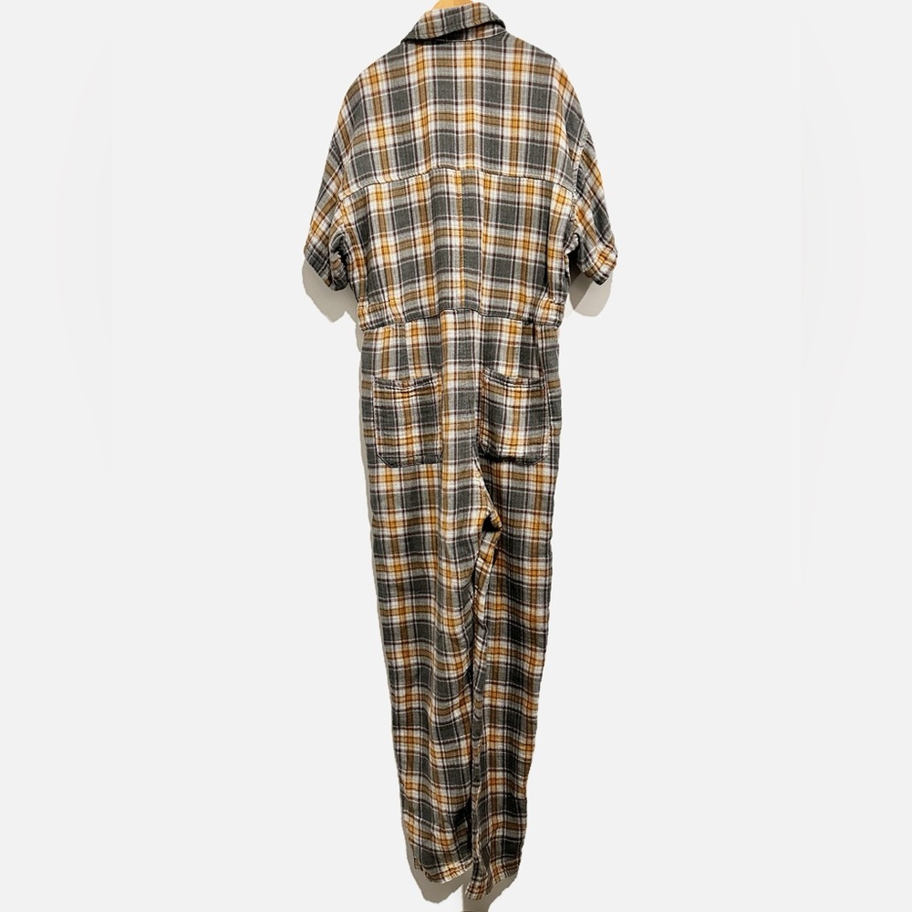 Free People x CP Shades Marci Plaid Coveralls Size Medium - Picture 3 of 11